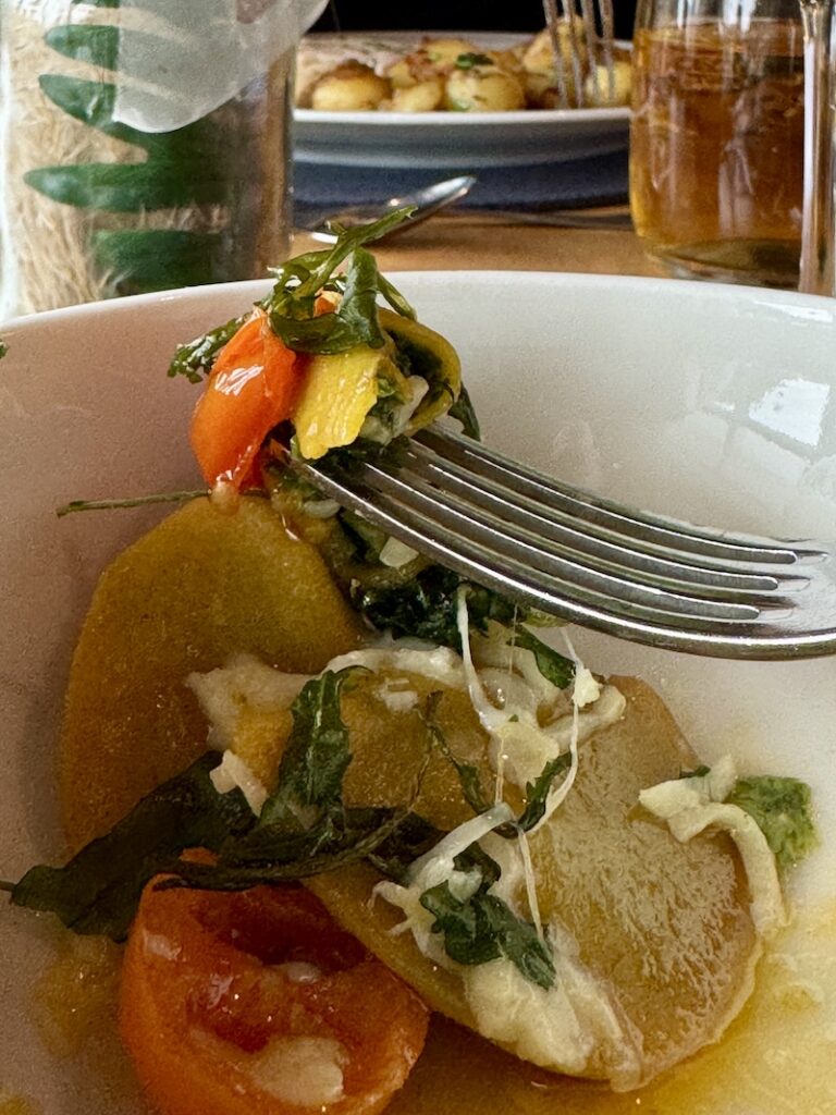 Sehr genussvoll und vielfältig ist die Halbpension (Frühstück und Abendessen vom Buffet) mit vegetarischen, veganen und glutenfreien Optionen im Aja Bergresort Werfenweng. (Foto (c) www.CreativElena.com)